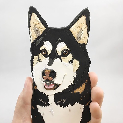 Paper Dog Portrait