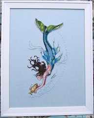 Mediterranean Mermaid, framed