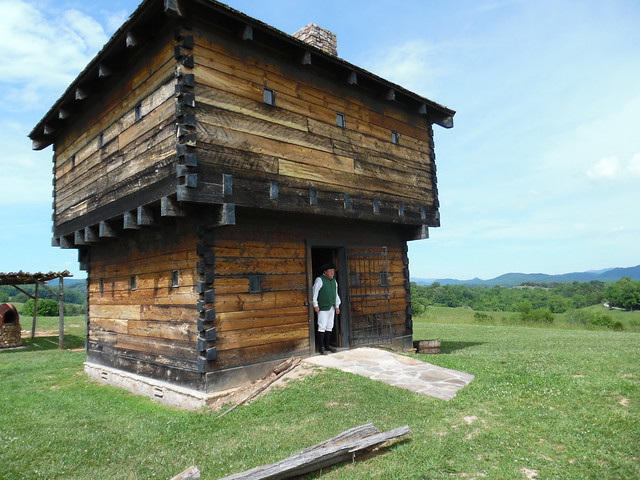 The Blockhouse was built in the spring of 1775 on the North Fork of the Holston River by John Anderson. His fortified home became a landmark along the road west, the Wilderness Road, which was marked by Daniel Bonne and 30 ax men. See it at Natural Tunnel State Park, Va