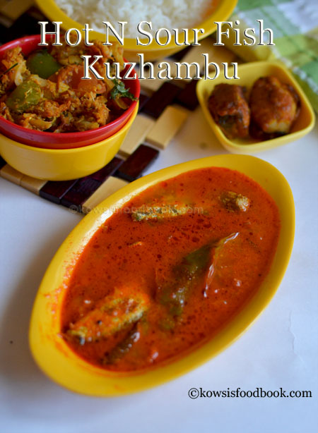 Spicy Tomato Fish Kuzhambu