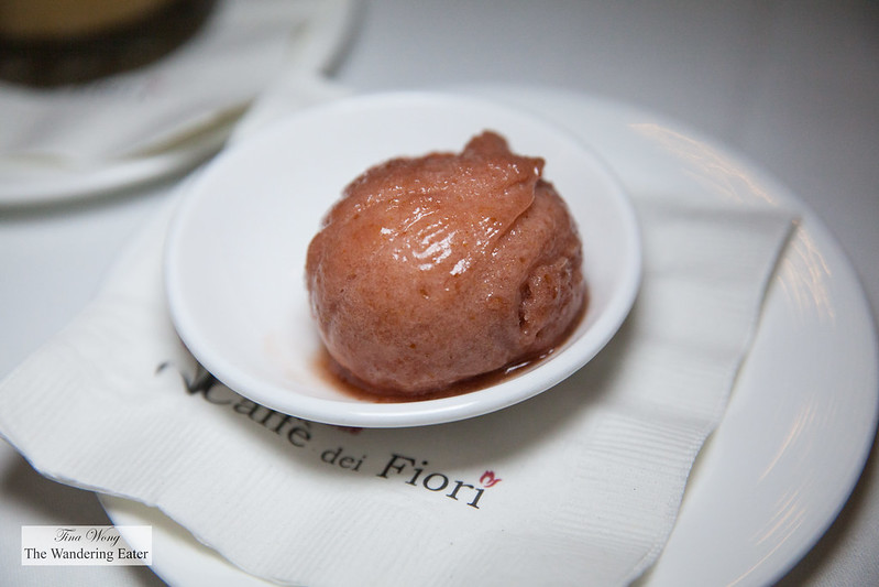 Plum and fig sorbet