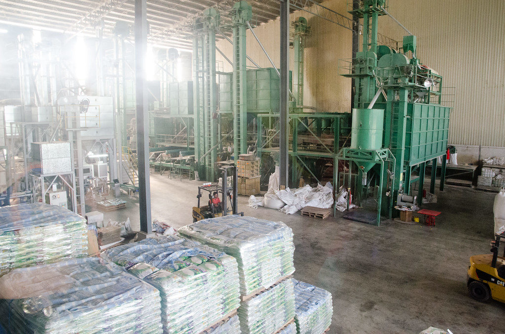 Paddy processing area at Paddy Processing Factory & Gallery Sekinchan.