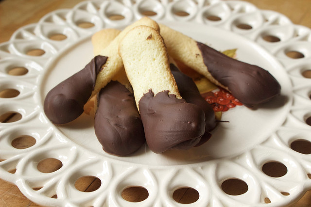 Anna Olson's Chocolate-Dipped Ladyfingers & Cookbook Review