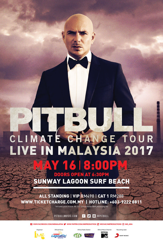 Pitbull Climate Change Tour In Malaysia 2017
