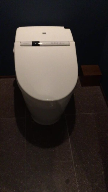 Amazing toilet at the Andaz Toranomon Hills in Tokyo, Japan