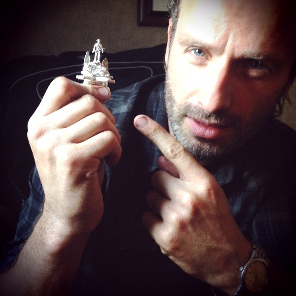 Andy Lincoln Loves His Rebecca Rose Sculpturing Ring!
