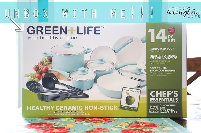 Unboxing My New GreenLife Soft Grip 14pc Ceramic Non-Stick Cookware Set, Turquoise