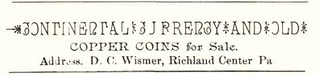 WISMER- AD NUM, May 1892, p. 86