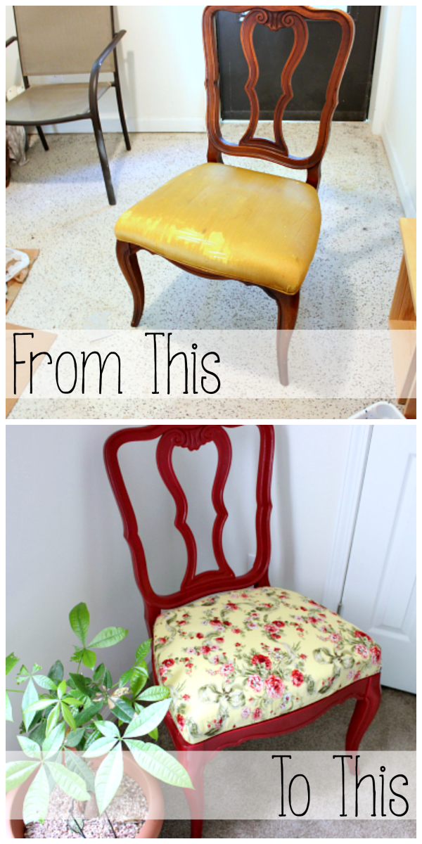 How to Reupholster a Dining Chair Seat Tastefully Eclectic