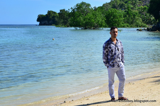 halfwhiteboy - tropical print shirt and pants beachwear 05