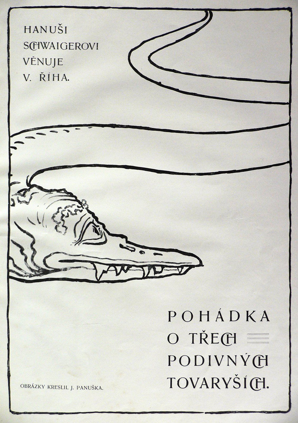 Jaroslav Panuska - Illustration (9) for Vaclav Riha's "Tale Of Three Wonderful Friends," 1900