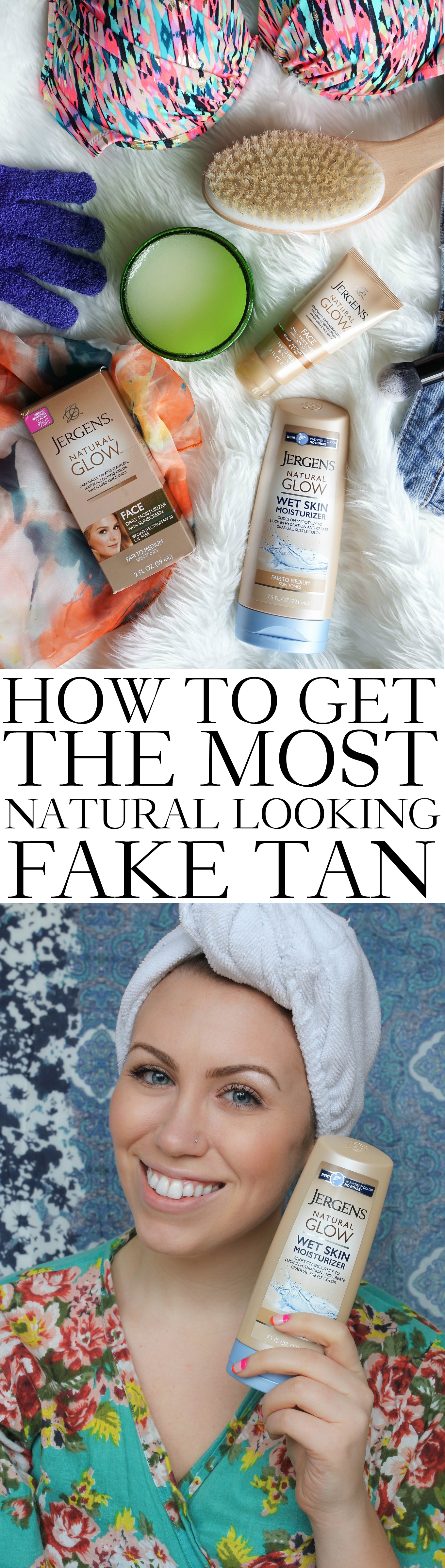 How to Get the Most Natural Looking Fake Tan with Jergens