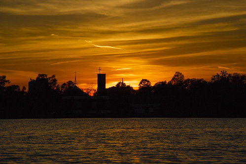 Sunset on University Lake