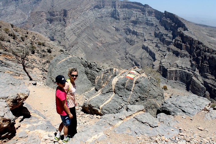 Balcony Trail del Gran Cañón de Arabia o Jebel Shams