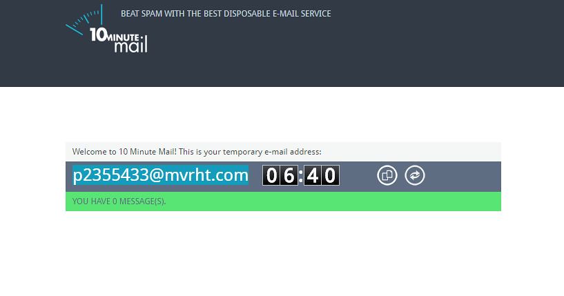 10 minute email