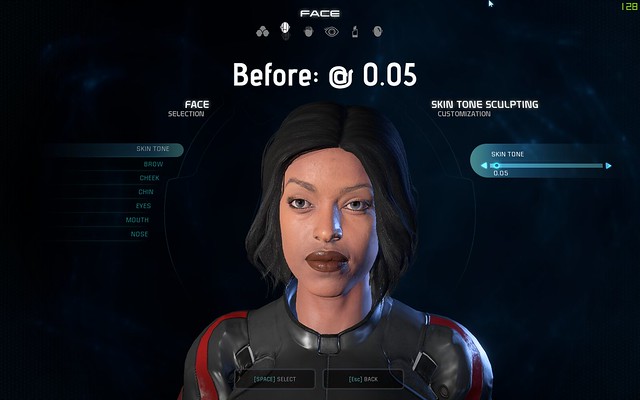 Mass Effect: mod Andromède Peau Pâle