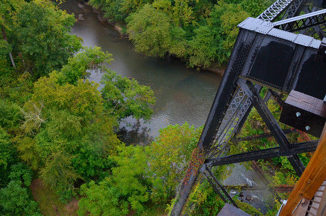 The Appomattox River as seen from the High Bridge, Virginia