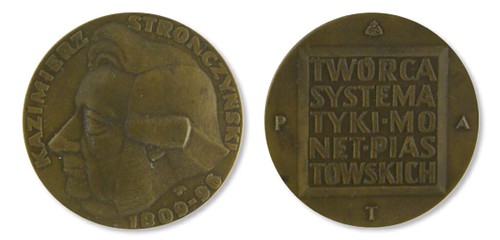Medal Commemorating Polish Numismatist Kazimierz Stronczyński