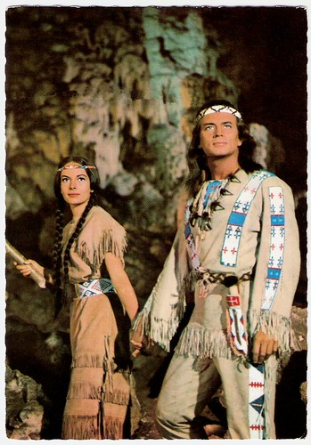 Karin Dor and Pierre Brice in Winnetou II (1964)