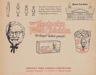 Kentucky Fried Chicken Coloring Book Back | Boys, Girls, if … | Flickr