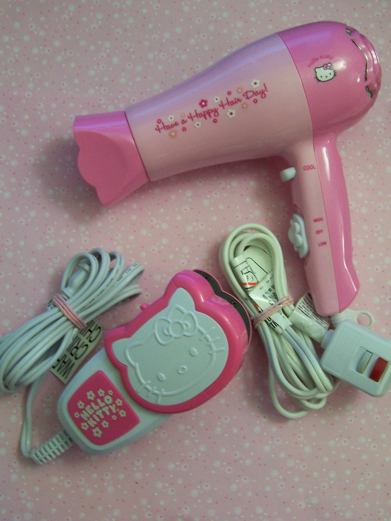 Hello Kitty PINK Blow Dryer Hair Straightener HelloKitty