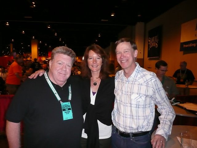 George Wendt, Nancy Johnson & Denver Mayor John Hickenlooper