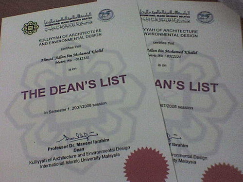 Dean #39 s List certificate Dean #39 s List certificate two seme Flickr