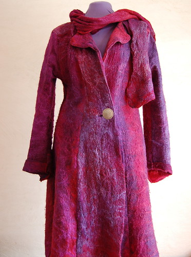 Coat felted from merino and silk lap | Very soft merino comb… | Flickr