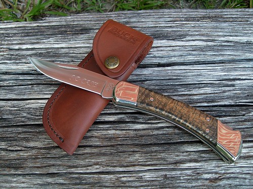 Buck 110 Custom Folding Hunter | S30V Steel Blade. Koa Flame… | Flickr