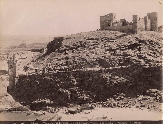 Castillo de San Servando (Toledo) a finales del siglo XIX. Fotografía de Rafael Garzón