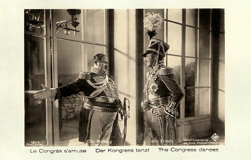 Otto Wallburg and Willy Fritsch in Der Kongress tanzt