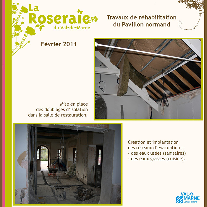 2010-2011 : travaux du Pavillon normand