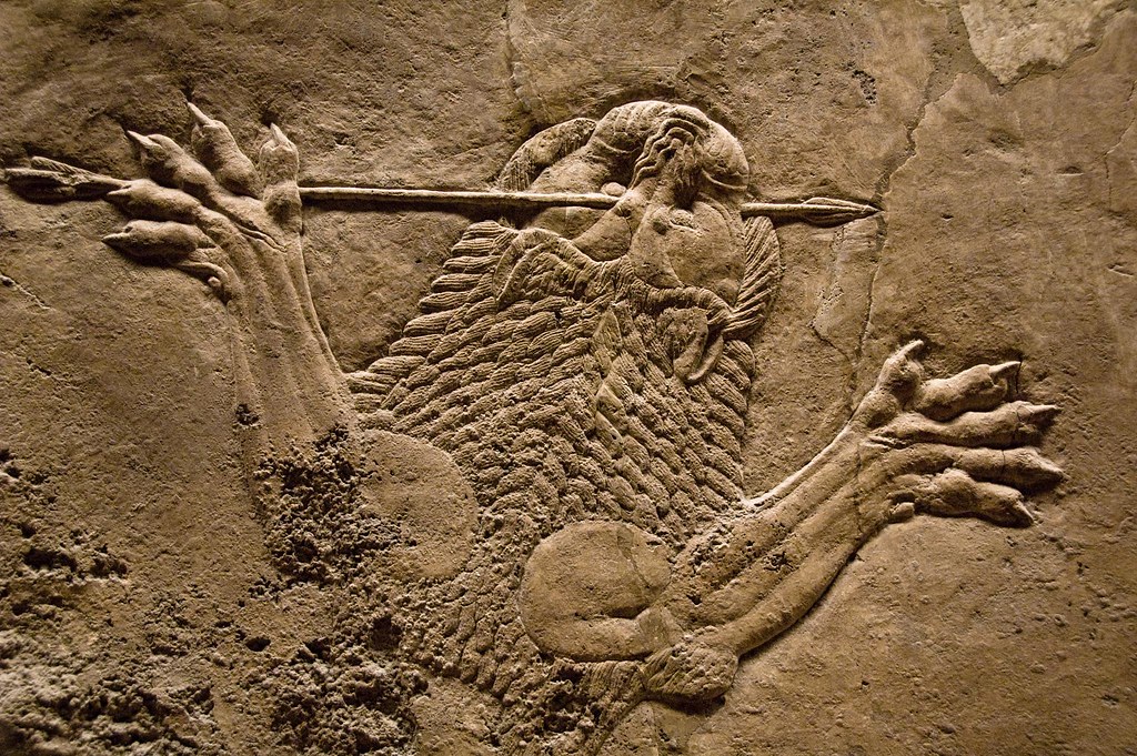 assyrian lion hunt
