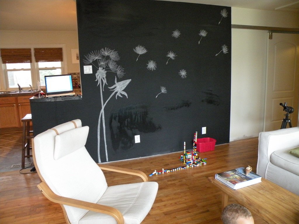 Chalkboard Wall We Painted This Wall In Our Living Room Wi Flickr