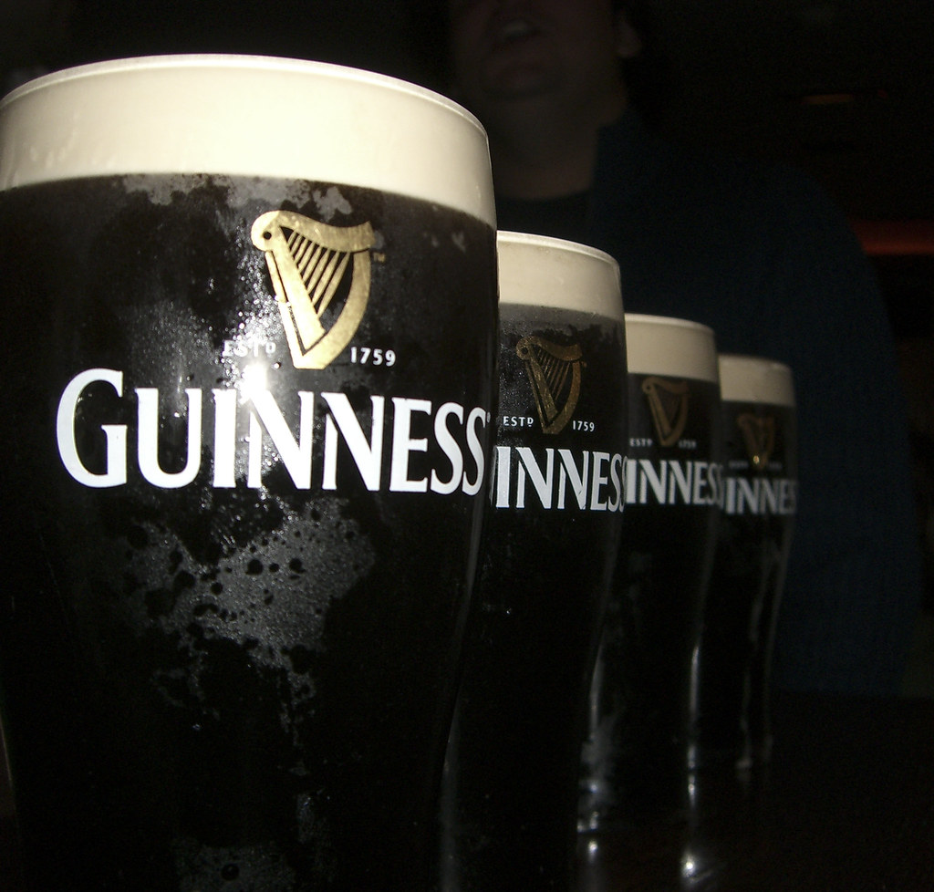 A line of Guinness