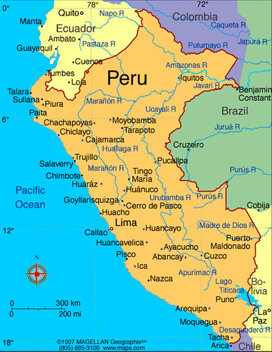 Resultado de imagen para mapa de peru y ecuador