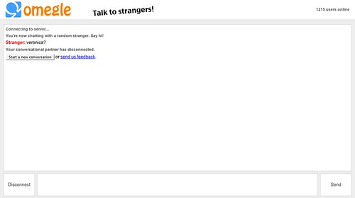 Omegle stranger chat - Veronica tweeted about it, so I tried… - Flickr