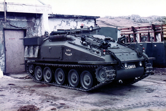 Spartan FV103 armoured car.