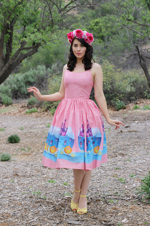 Vintage Inspired by Jackie Atomic Jax Ella Dress in Cinderella Print