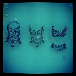 Random lingerie art in a window. #igersf #art | merri | Flickr