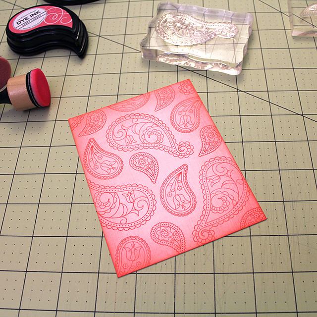 Stamped Paisley Background