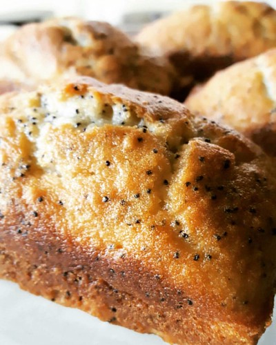 Come and try our new and improved almond poppy seed loaves? They are so yummy!