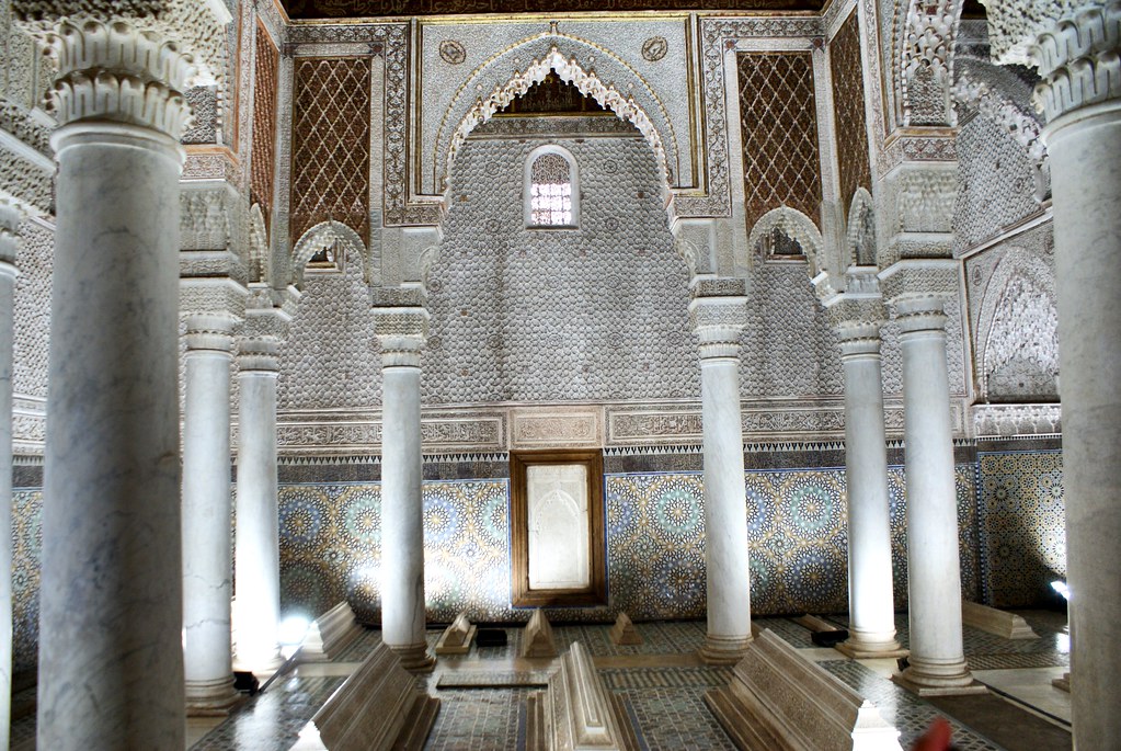 La photo souvenir des Tombeaux Saadiens à Marrakech.