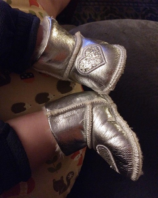 Baby's first space boots. 🌟✨✨