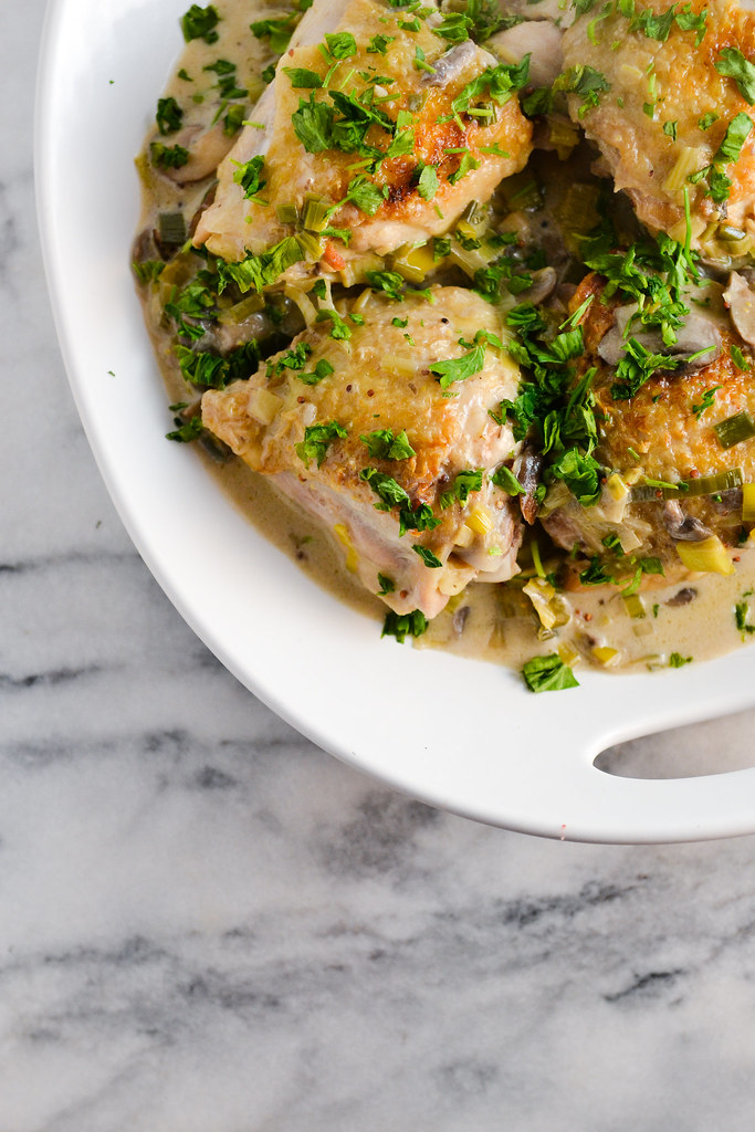 Creamy Chicken with Mushroom and Leeks | Things I Made Today