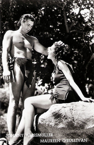 Johnny Weismuller and Maureen O'Sullivan