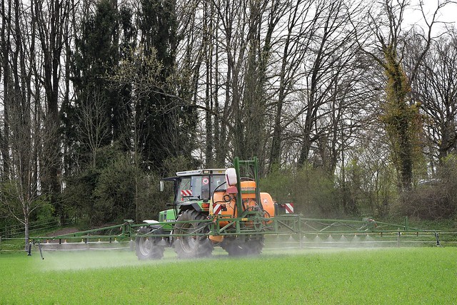 Tractor spreading fertiliser 31.03 (4)