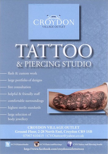 Flyer (Dec 2013) from Croydon Village Outlet Tattoo & Pier… | Flickr