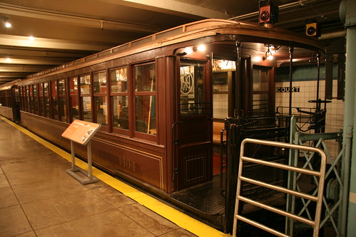 New York City Transit Brooklyn Union Elevated Car 1404 in NY Transit Museum, New York, New York, US /Jan 24, 2017