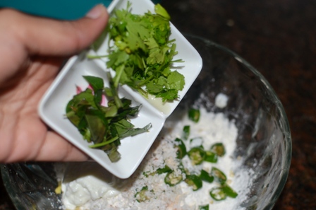 curry leaves, coriander leaves